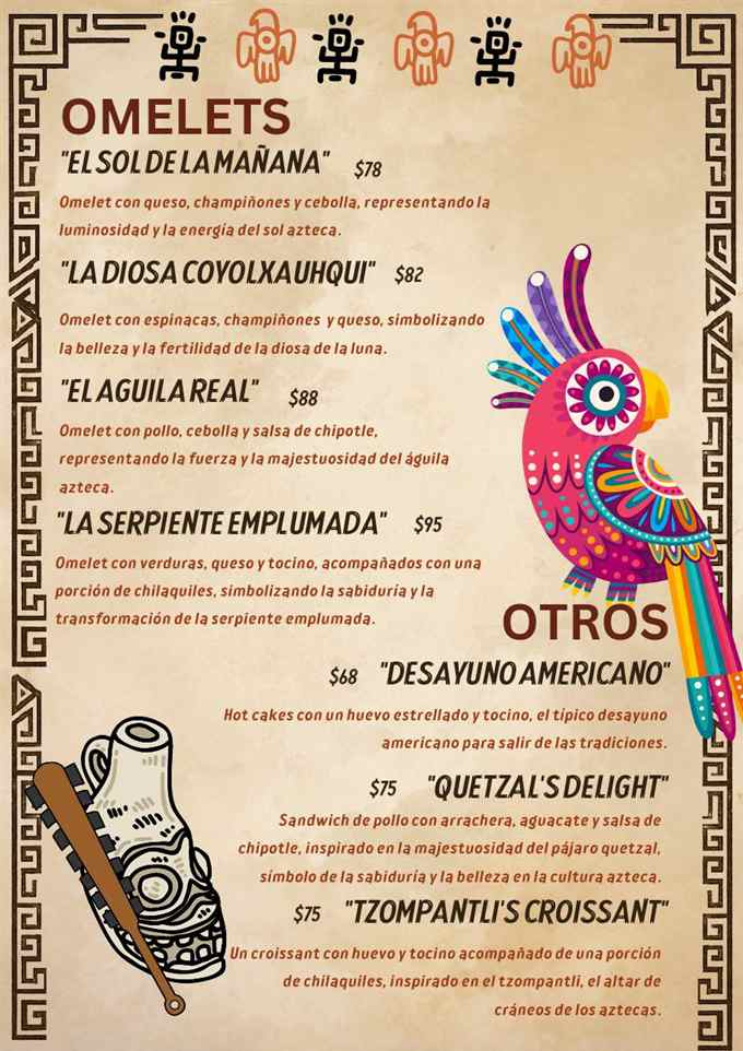 Menú de desayunos, página 8