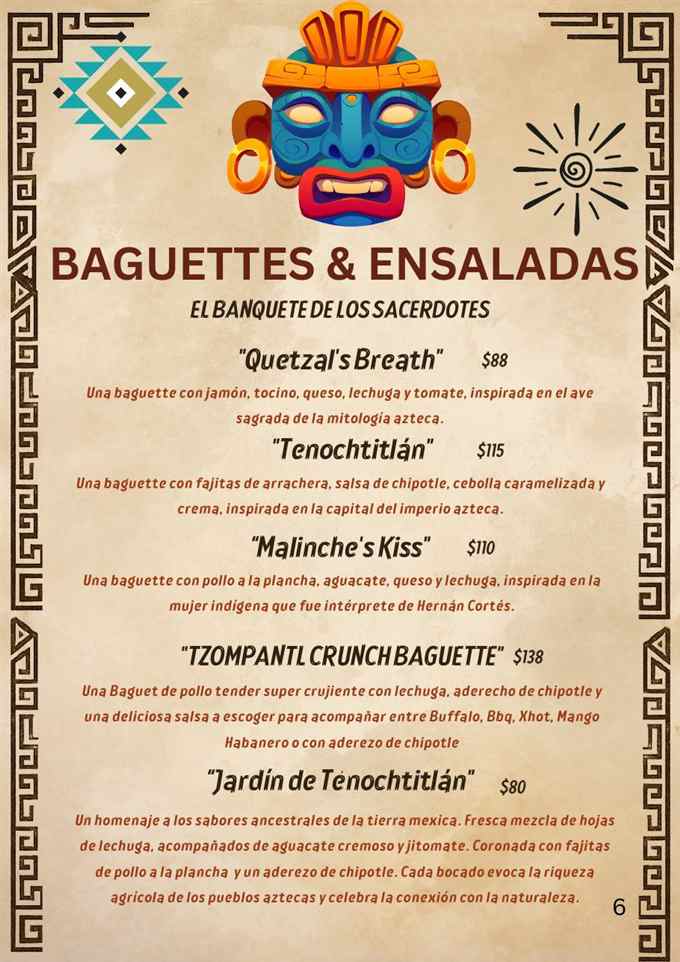 Menú nocturno, página 6