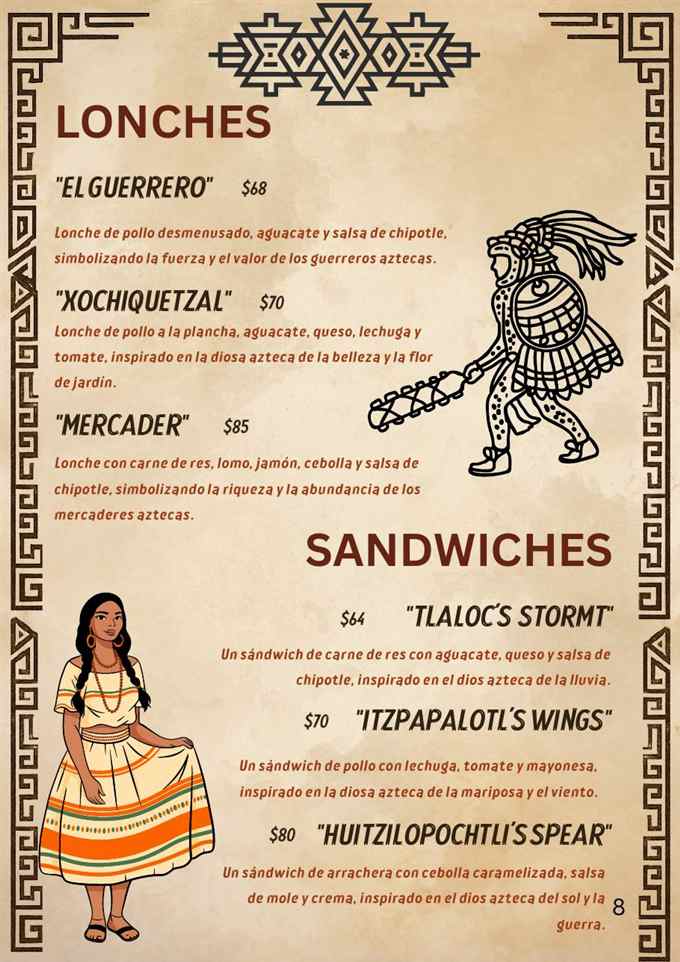 Menú nocturno, página 8